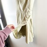 Abercrombie & Fitch Abercrombie Square Neck Cotton Wrap Mini Slip Dress Green XL Photo 7