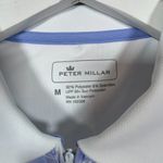 Peter Millar Women M White Purple Tropical 1/4 Zip Sleeveless Polo Shirt UPF 50 Photo 4