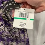 Erika Beautiful deadstock lilac floral tropical NWT maxi dress back beaded cutouts y2k Photo 6