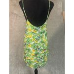 American Apparel Parrot Yellow Green Flowy Tropic Tank Dress Women's Sz Small Photo 1