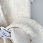 ZARA NWT❗️ Elegant White Tweed Short Cutted Dress ZW Collection Mini Ivory Size M Photo 2