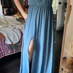 Lulus Lulu’s Women’s Small Blue Lost in the Moment Maxi Dress New NWT Photo 0