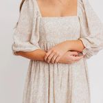 Storia Boutique Puff Sleeve Printed Boho Square Neck Maxi Dress Photo 4