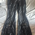 FashioNova Faux leather flared pants  Photo 0