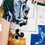 Urban Outfitters  Multicolor Abstract Crop Top Photo 2