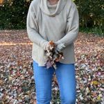 LuLaRoe NWT KRISTEN COWL NECK PULLOVER Tan Relaxed Fit Size Large Photo 1