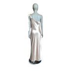 Lulu's Gold Shimmer One Shoulder Maxi Dress Size M Photo 5
