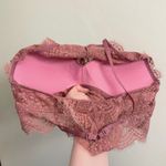 Victoria's Secret PINK Victoria’s Secret High Neck Dark Rose Pink Push Up Lace Bralette XS AA-B Photo 3
