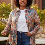 Cato  Sequin Floral Shirt 22/24W NWT Photo 3