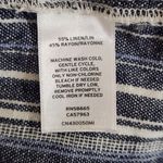 Caslon Navy and White Striped Tank Top Size Medium Linen Blend Tank Photo 5