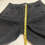 Wild Fable NWT 10 Black Wash Denim High Rise Bermuda Shorts Long Cutoff Hems New Photo 9