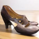 Coclico brown burnished leather wood Mary Janes 40 Women’s Size 10 Photo 0