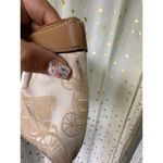 Coach Signature Horse Carriage Signature Design Leather Trim Zip Wristlet Photo 6