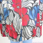 Afred Dunner women's cotton blend floral print zip up blazer jacket, size 16 Gray Photo 10