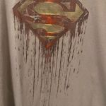 Port & Company Light Grey Superman Logo Graphic Tee Size XL Gray Photo 4