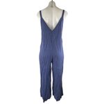 Urban Outfitters Womens Blue Sleeveless V-Neck Wide Leg Romper Jumpsuit Size S Photo 1