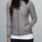 Lululemon Forme Jacket II RARE Pin Stripe Inkwell / Mojave Tan / White Inkwell 6 Photo 0