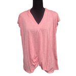 Matilda Jane  Folly Beach Knot Front Top Pink Womens Large V Neck Casual Fit Tops Photo 1