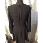 EXPRESS Mini Black dress Open Back V Neck Twirl Skater Skirt Medium M Photo 3