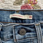 Levi's Wedgie Straight Light Wash Distressed High Waisted Jeans Photo 3