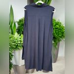 POL blue grey distressed t shirt knit shift dress size S Photo 1