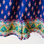 Charlotte Russe Blue Patterned Open Back Romper Medium Photo 6