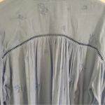 Free People Light Baby Blue Wishful Moments Tie Neck Tunic Top NEW Photo 8