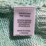 Love Tree  Pistachio Ombre Oversized‎ Cropped Cable Knit Sweater Juniors Large Photo 5