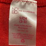 No Boundaries  Red Christmas Dear Santa Graphic Long Sleeve PJ Top Women Sz S Photo 2