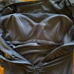 XScape ‎ Dress Women 10 Petite Navy Blue Ruched Long Lace Sleeve Gown Cocktail Photo 11