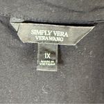 Simply Vera, Vera Wang Simply Vera Vera Wang Black Sleeveless Waterfall Vest SZ:1X Photo 6