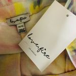 Love, Fire Love Fire Womens Fleece Jogger Pants Tie Dye Pull On Pastel Colorful Size XL Photo 2