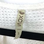 XCVI  Women's Size S Mesh Fira Pullover Knitted Sweater Long Sleeve V Neck White Photo 4