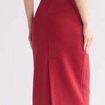 Hudson Jeans NWT  Scuba Midi Dress Small, RED DAHLIA Photo 1