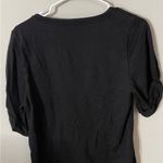 White House | Black Market Cap Sleeve Go Getter Tee Medium Black S/S NWT New Photo 4