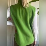 Y2k 90.s L.L. Bean Vibrant Green Fleece Women's Mountain Classic Fleece Vest Size L Photo 1