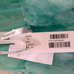 Jovani  Size 10 green off the shoulder Ball gown dress 38606 Photo 4