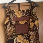 Vintage 90s animal print jungle sleeveless column maxi dress, size 12 Photo 7