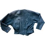 Wilson’s Suede Leather Black Bolero Style Jacket Snap Front Small Motorcycle Photo 1