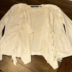 Colleen Lopez Cream Open Fringe Cardigan Size Small EUC Photo 0