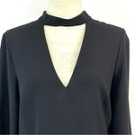 ZARA Choker Neck Black Blouse Size Small Photo 6