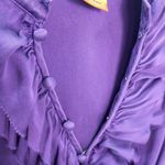 Tory Burch  6 Silk Purple Ruffled Women's Top Photo 1