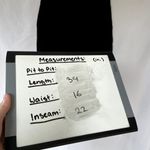 Ann Taylor black business casual pants pockets women's size 12 P capri style Photo 1