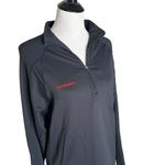 Mammut Black‎ 1/4 Zip Fleece Pullover Top Long Sleeve Athletic Outdoor Hiking L Red Size L Photo 3