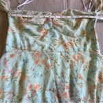 Lulus NWOT Charming Passion Mint Green Floral Off-the-Shoulder Maxi Dress Photo 7