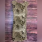 Vince Camuto Leopard Print Dress Low-Cut Chest, Sleeveless. Size Medium. Photo 5