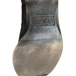 Ann Taylor Loft black leather riding boot with stretch band in back. size 7.5 Photo 8