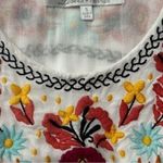 Lovers + Friends Womens Size S White Drop Waisted Mexican Embroidered Tank Dress Photo 4