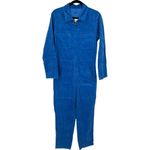 NWT MOTHER The Specialist Ankle Corduroy Jumpsuit Sky Diver Blue Size Large Photo 5