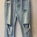 PacSun  Los Angeles Women size‎ 27 mom jeans distressed light wash blue Photo 0